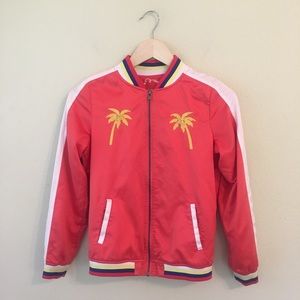 Endless Summer Satin Bomber Jacket